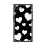プレミアムスクエアケース［ Dot Hearts - Black ］