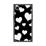 プレミアムスクエアケース［ Dot Hearts - Black ］