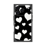 プレミアムスクエアケース［ Dot Hearts - Black ］