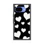 プレミアムスクエアケース［ Dot Hearts - Black ］