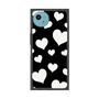 プレミアムスクエアケース［ Dot Hearts - Black ］