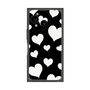 プレミアムスクエアケース［ Dot Hearts - Black ］
