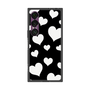 プレミアムスクエアケース［ Dot Hearts - Black ］
