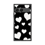 プレミアムスクエアケース［ Dot Hearts - Black ］