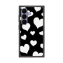 プレミアムスクエアケース［ Dot Hearts - Black ］
