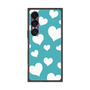 プレミアムスクエアケース［ Dot Hearts - Blue ］
