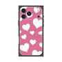 プレミアムスクエアケース［ Dot Hearts - Pink ］