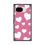 プレミアムスクエアケース［ Dot Hearts - Pink ］