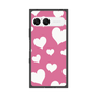 プレミアムスクエアケース［ Dot Hearts - Pink ］