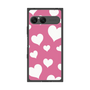 プレミアムスクエアケース［ Dot Hearts - Pink ］