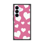 プレミアムスクエアケース［ Dot Hearts - Pink ］