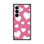 プレミアムスクエアケース［ Dot Hearts - Pink ］