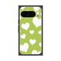 プレミアムスクエアケース［ Dot Hearts - Green ］