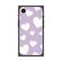 プレミアムスクエアケース［ Dot Hearts - Purple ］