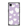 プレミアムスクエアケース［ Dot Hearts - Purple ］