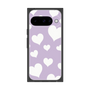 プレミアムスクエアケース［ Dot Hearts - Purple ］