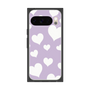 プレミアムスクエアケース［ Dot Hearts - Purple ］