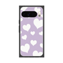 プレミアムスクエアケース［ Dot Hearts - Purple ］