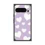 プレミアムスクエアケース［ Dot Hearts - Purple ］