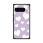 プレミアムスクエアケース［ Dot Hearts - Purple ］