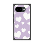 プレミアムスクエアケース［ Dot Hearts - Purple ］