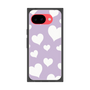 プレミアムスクエアケース［ Dot Hearts - Purple ］