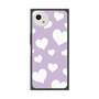 プレミアムスクエアケース［ Dot Hearts - Purple ］