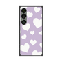 プレミアムスクエアケース［ Dot Hearts - Purple ］