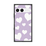 プレミアムスクエアケース［ Dot Hearts - Purple ］
