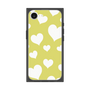 プレミアムスクエアケース［ Dot Hearts - Yellow ］