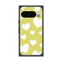 プレミアムスクエアケース［ Dot Hearts - Yellow ］
