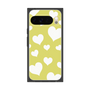 プレミアムスクエアケース［ Dot Hearts - Yellow ］