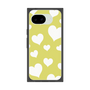 プレミアムスクエアケース［ Dot Hearts - Yellow ］