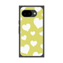 プレミアムスクエアケース［ Dot Hearts - Yellow ］