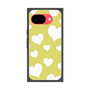 プレミアムスクエアケース［ Dot Hearts - Yellow ］