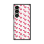 プレミアムスクエアケース［ Stripe Hearts - Pink ］
