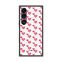 プレミアムスクエアケース［ Stripe Hearts - Pink ］