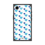 プレミアムスクエアケース［ Stripe Hearts - Blue ］