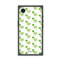 プレミアムスクエアケース［ Stripe Hearts - Green ］