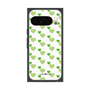 プレミアムスクエアケース［ Stripe Hearts - Green ］