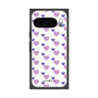 プレミアムスクエアケース［ Stripe Hearts - Purple ］