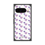 プレミアムスクエアケース［ Stripe Hearts - Purple ］