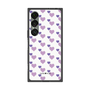 プレミアムスクエアケース［ Stripe Hearts - Purple ］