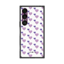 プレミアムスクエアケース［ Stripe Hearts - Purple ］