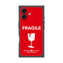 プレミアムスクエアケース［ FRAGILE - Red ］