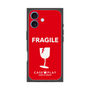 プレミアムスクエアケース［ FRAGILE - Red ］