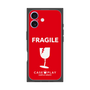 プレミアムスクエアケース［ FRAGILE - Red ］