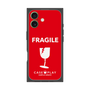 プレミアムスクエアケース［ FRAGILE - Red ］