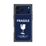 プレミアムスクエアケース［ FRAGILE - Navy ］