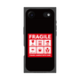 プレミアムスクエアケース［ FRAGILE Sticker - Black ］